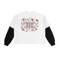 "Watchful Eyes" Layered Long Sleeve T-Shirt
