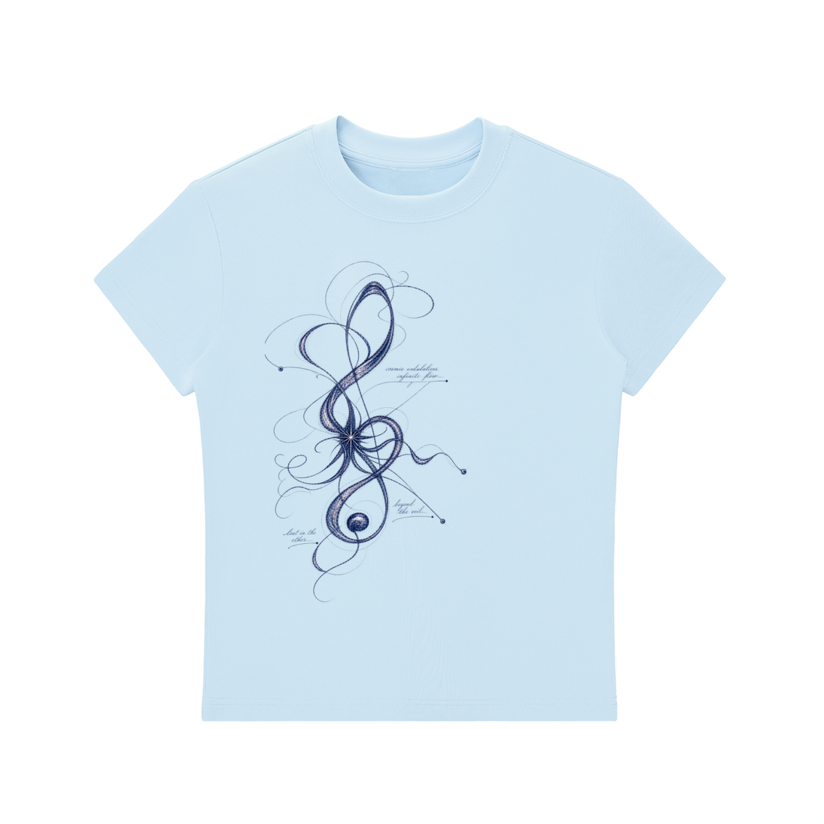 Women's Treble Clef Bodycon T-Shirt