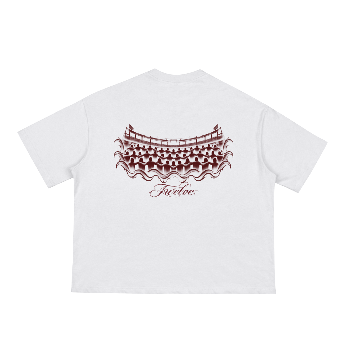 "Sea of Maroon" Boxy Tee