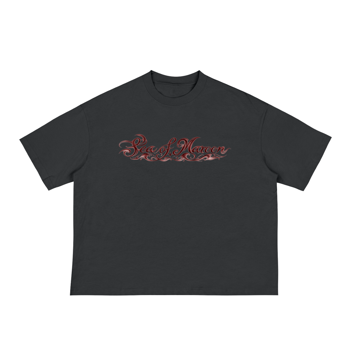 "Sea of Maroon" Boxy Tee