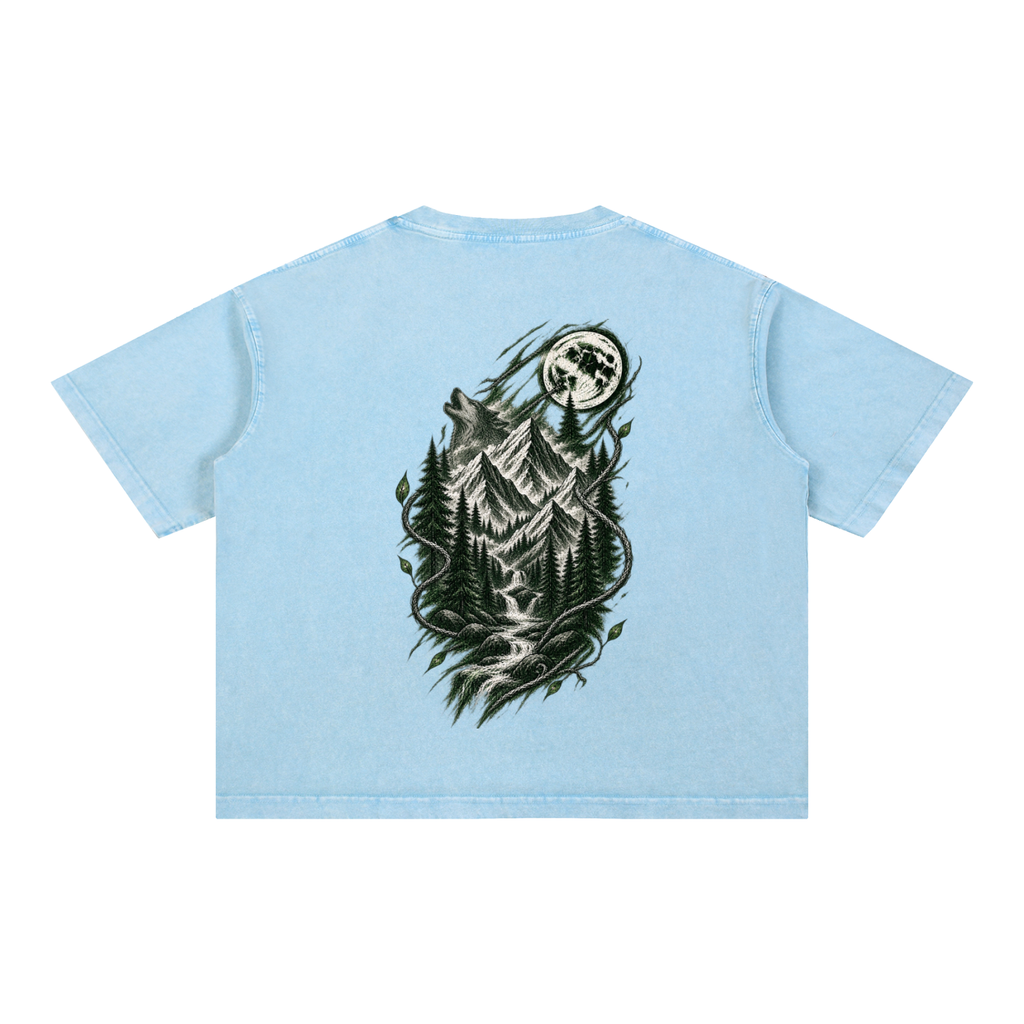 Mineral Wash Boxy Cotton T-Shirt