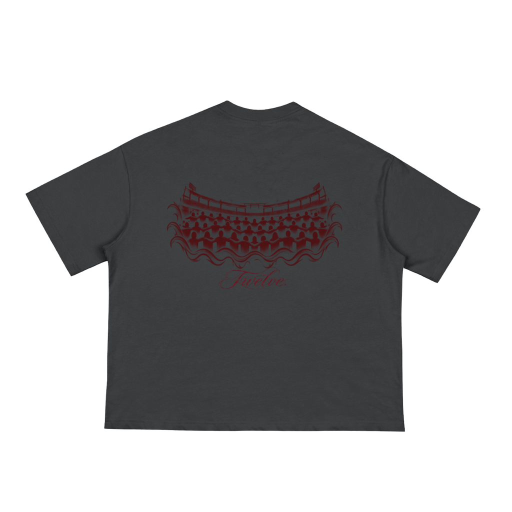 "Sea of Maroon" Boxy Tee