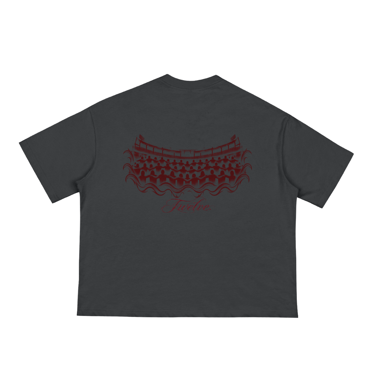 "Sea of Maroon" Boxy Tee