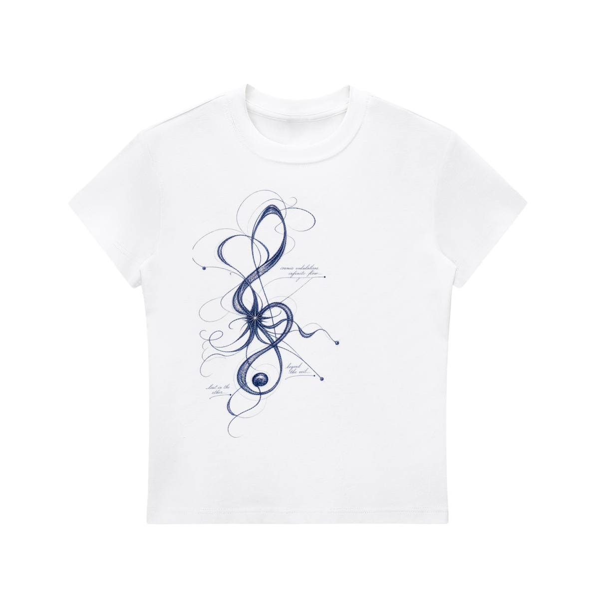 Women's Treble Clef Bodycon T-Shirt