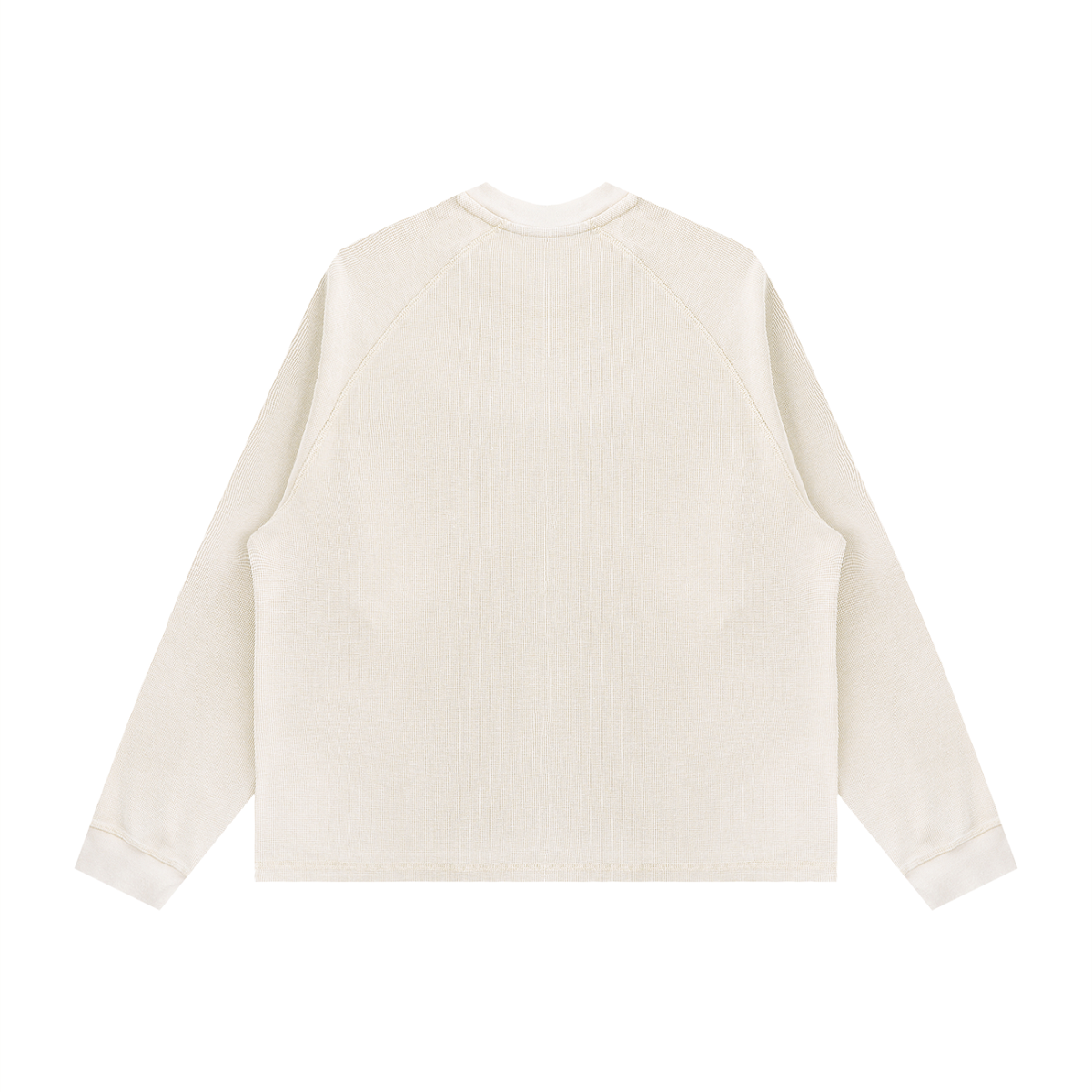 "Watchful Eyes" Vintage Boxy  Waffle Long Sleeve