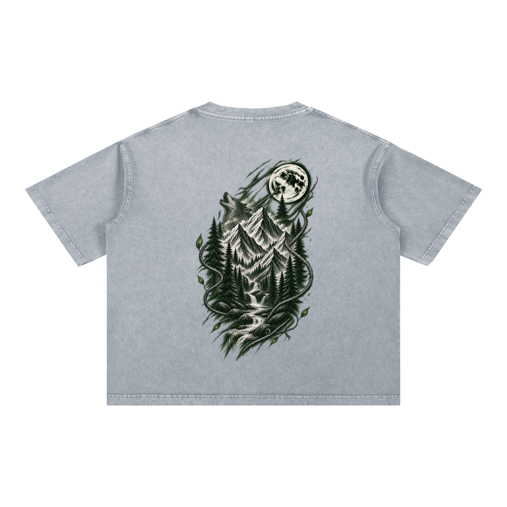 Mineral Wash Boxy Cotton T-Shirt