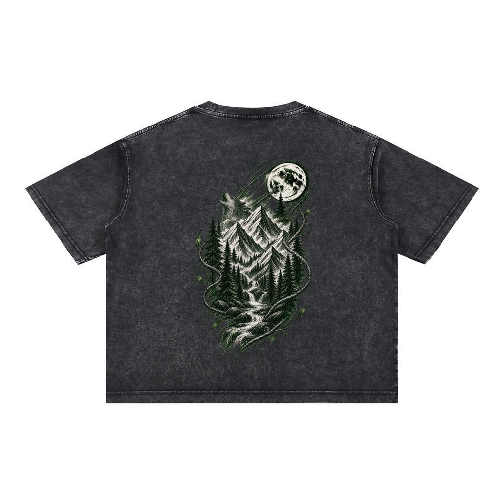 Mineral Wash Boxy Cotton T-Shirt