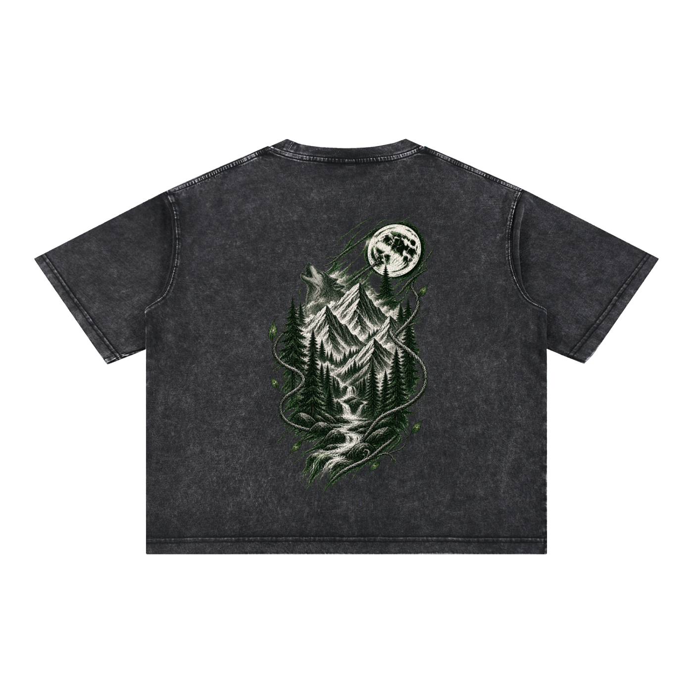 Mineral Wash Boxy Cotton T-Shirt