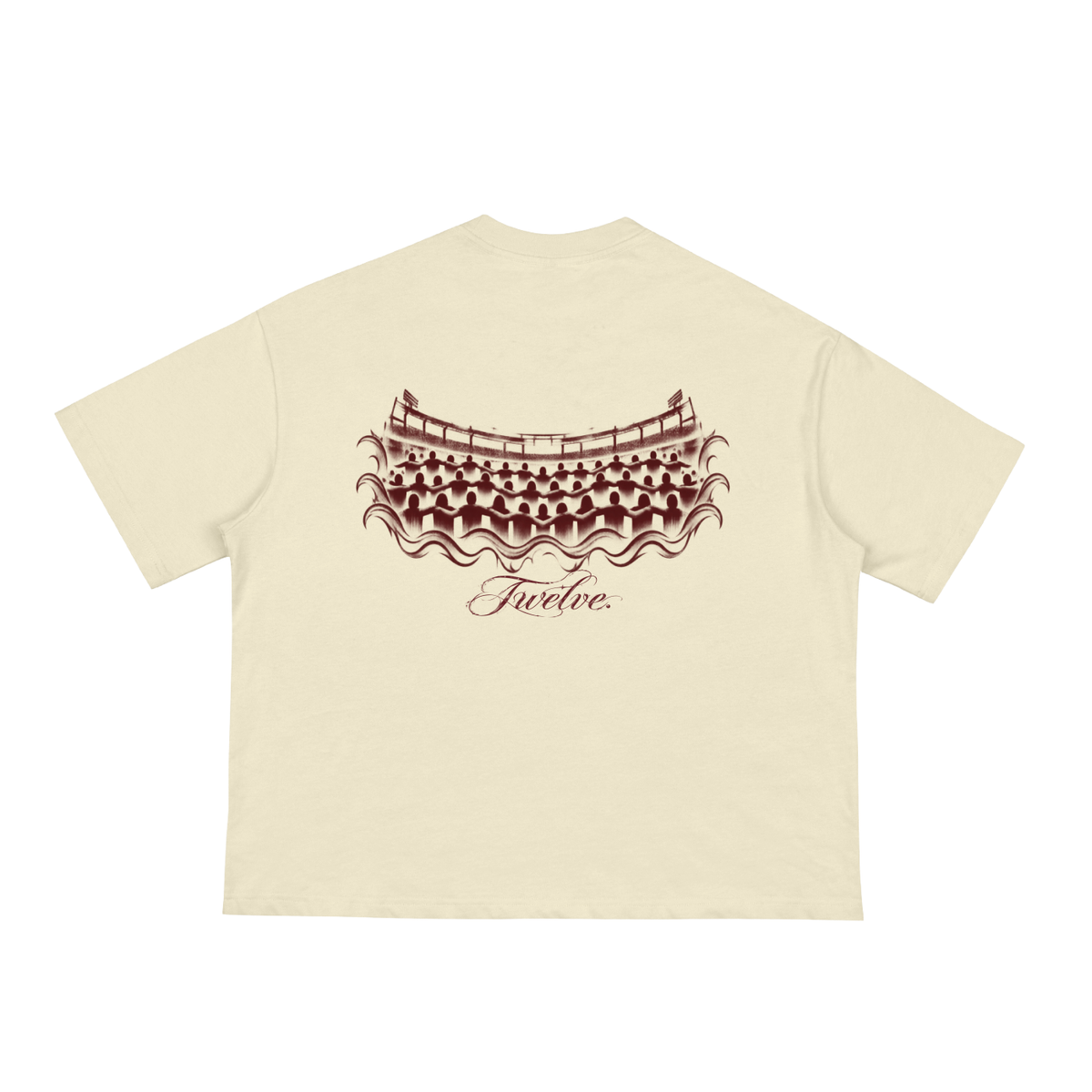 "Sea of Maroon" Boxy Tee