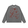 "Watchful Eyes" Vintage Boxy  Waffle Long Sleeve