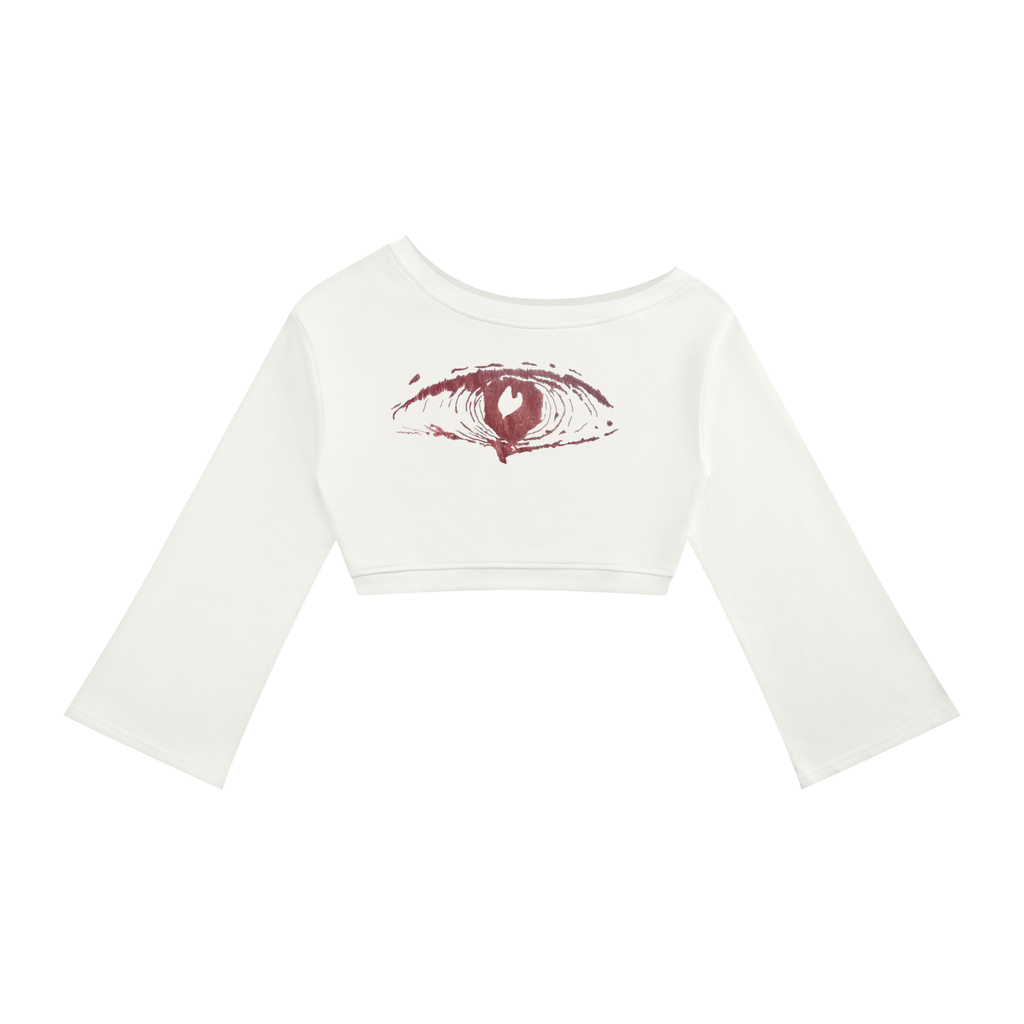 "Watchful Eye" Women's Off-Shoulder Sweatshirt