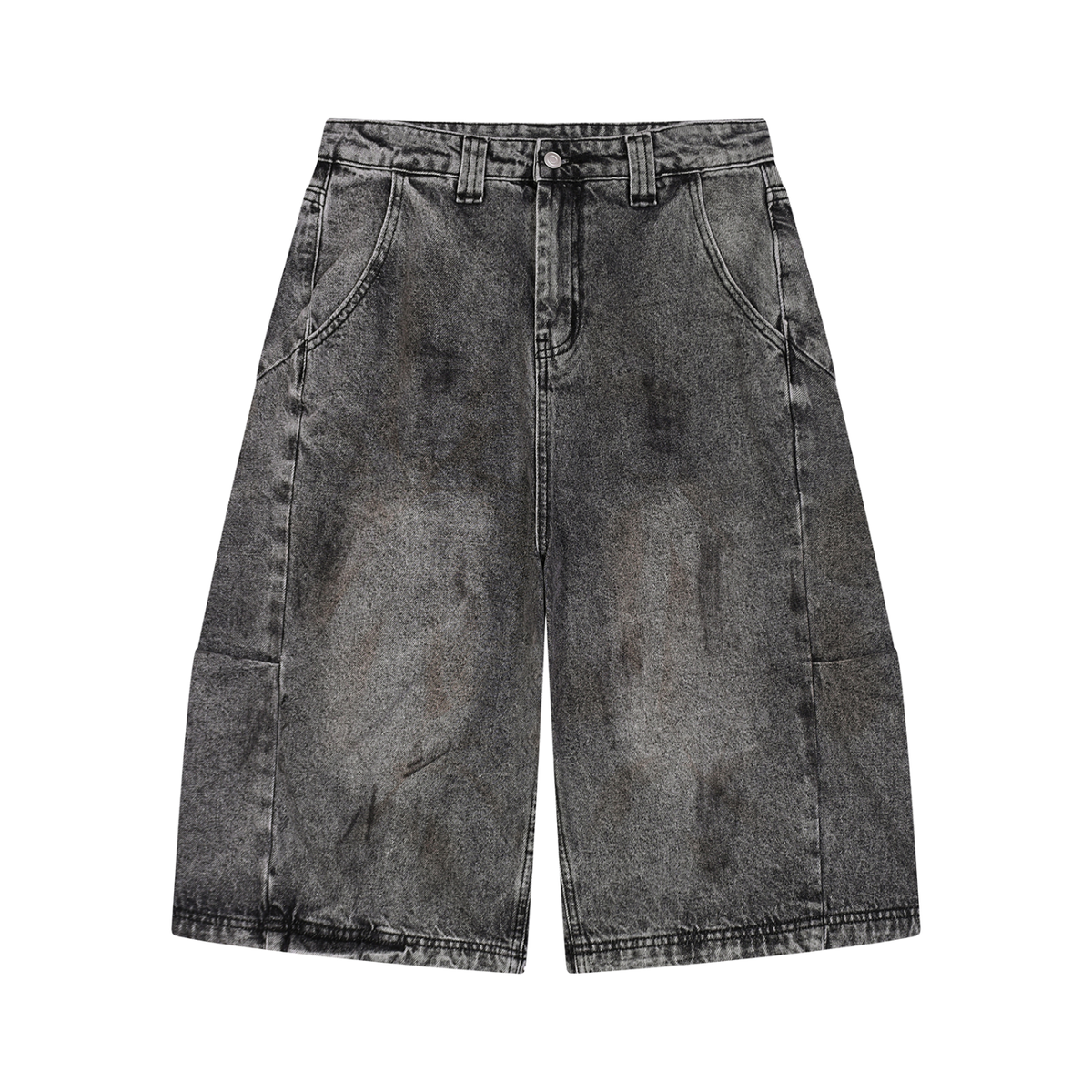 Vintage Wash Brushed Longline Jorts