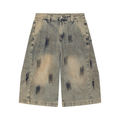 Vintage Wash Brushed Longline Jorts
