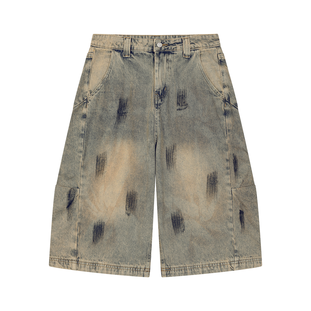 Vintage Wash Brushed Longline Jorts