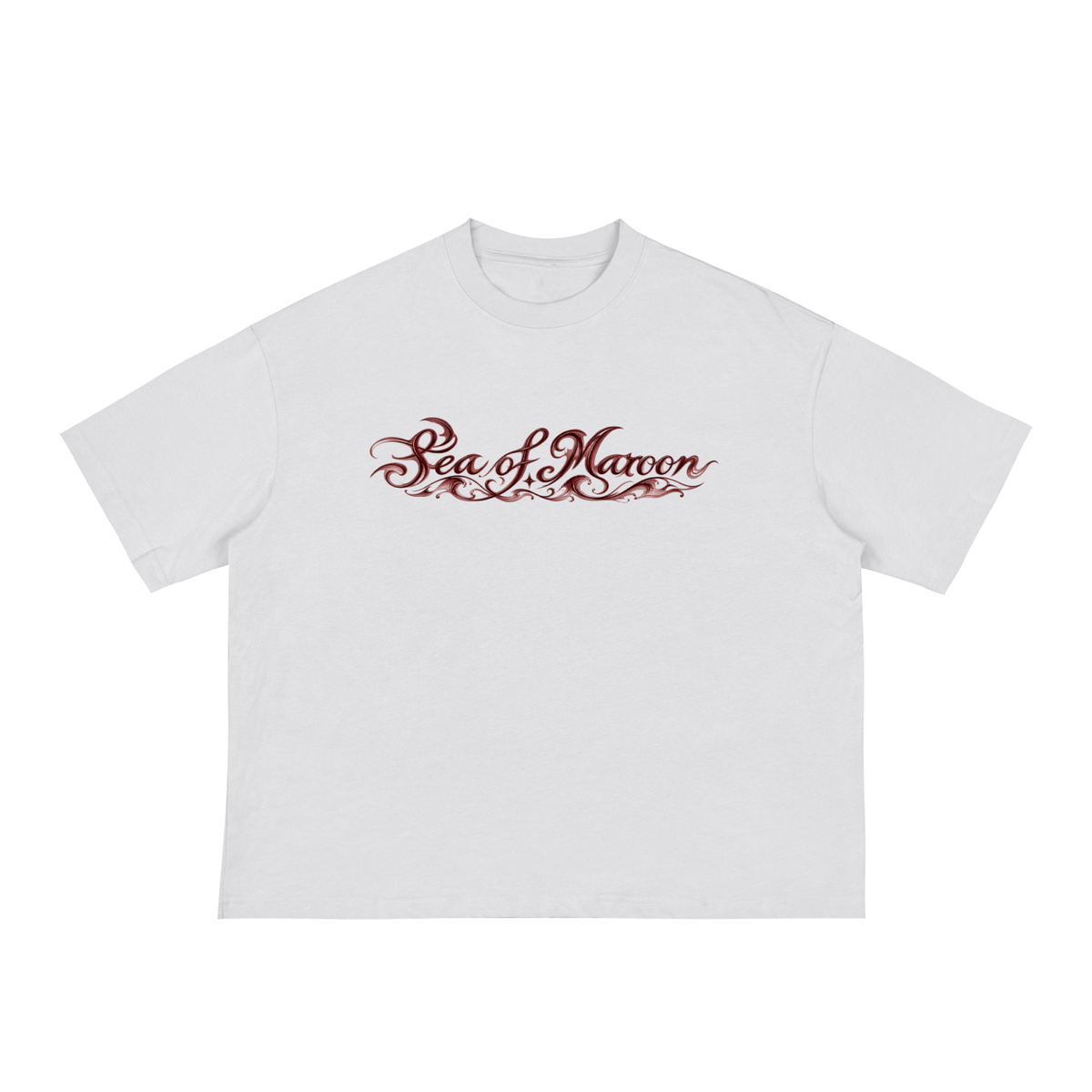"Sea of Maroon" Boxy Tee