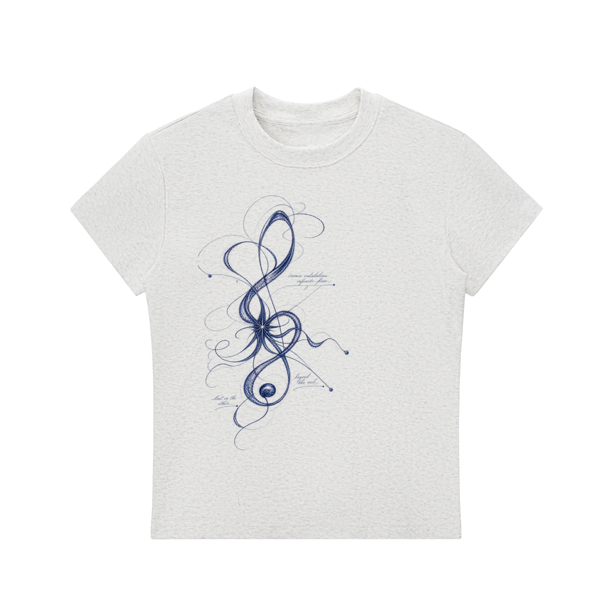 Women's Treble Clef Bodycon T-Shirt